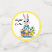 Gelukkig de paashaas confetti (Kleine voorkant)