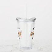 Gelukkig de Thanksgiving van de Herfst met de zege Acryl Drinkbeker (Rechts)