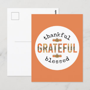 Gelukkig de Thanksgiving van de Herfst met de zege Briefkaart