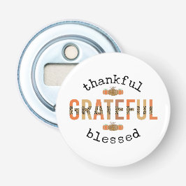 Gelukkig de Thanksgiving van de Herfst met de zege Button Flesopener