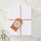 Gelukkig de Thanksgiving van de Herfst met de zege Cadeaulabel (Met Touw)