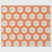 Gelukkig de Thanksgiving van de Herfst met de zege Cadeaupapier (Vlak)