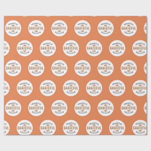 Gelukkig de Thanksgiving van de Herfst met de zege Cadeaupapier (Vlak)