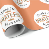 Gelukkig de Thanksgiving van de Herfst met de zege Cadeaupapier (Rol Hoek)