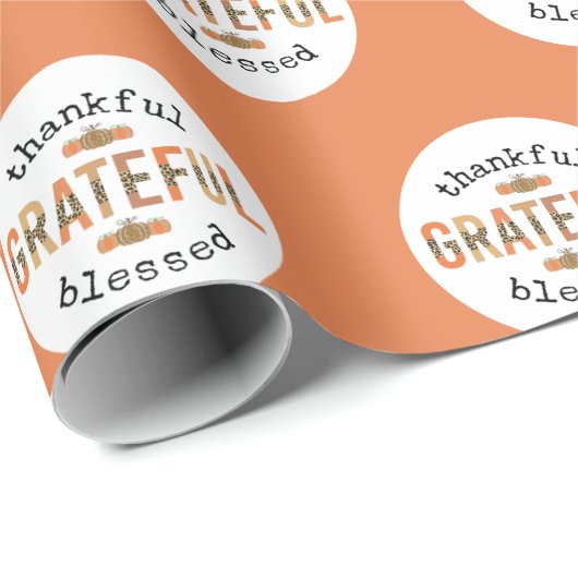 Gelukkig de Thanksgiving van de Herfst met de zege Cadeaupapier (Rol Hoek)