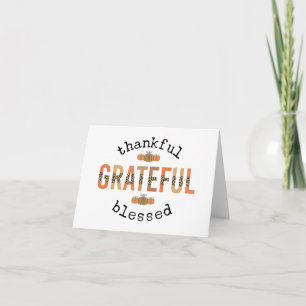 Gelukkig de Thanksgiving van de Herfst met de zege Kaart