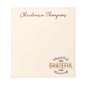 Gelukkig de Thanksgiving van de Herfst met de zege Notitieblok (Voorkant)