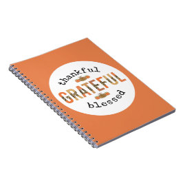 Gelukkig de Thanksgiving van de Herfst met de zege Notitieboek