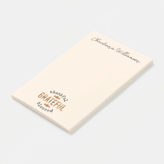 Gelukkig de Thanksgiving van de Herfst met de zege Post-it® Notes (Schuin)