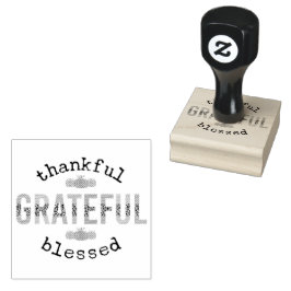 Gelukkig de Thanksgiving van de Herfst met de zege Rubberstempel