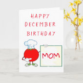 GELUKKIG ***DECEMBER*** VERJAARDAG ***MAMA*** KAART (Gele Bloem)