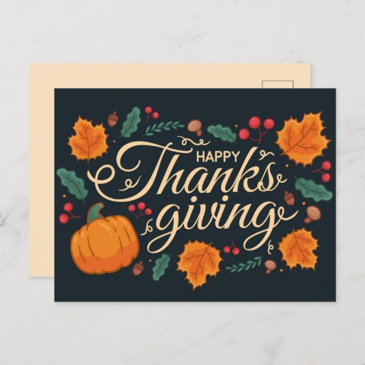 Gelukkig deken briefkaart (Voorkant / Achterkant)