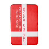 Gelukkig Denemarken Bath Mat! Badmat (Voorkant Verticaal)