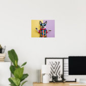 Gelukkig dier met zonnebril poster (Thuiskantoor)