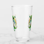 Gelukkig Dino St. Patrick's Dag Drinkglas Glas (Rechts)