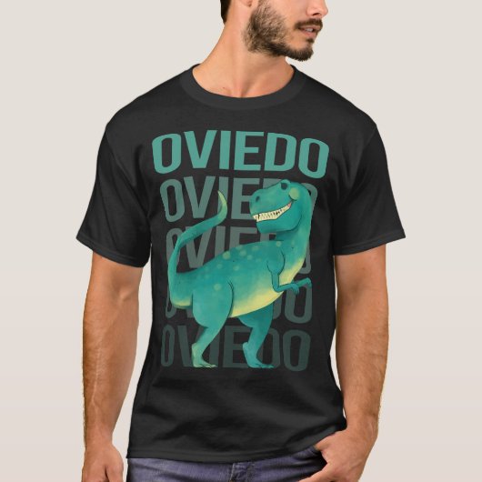 Gelukkig Dinosaurus Oviedo T-shirt (Voorkant)