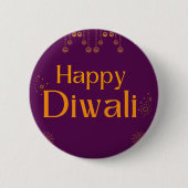 Gelukkig Diwali-feest  Ronde Button 5,7 Cm (Voorkant)