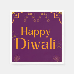 Gelukkig Diwali-feest Servet