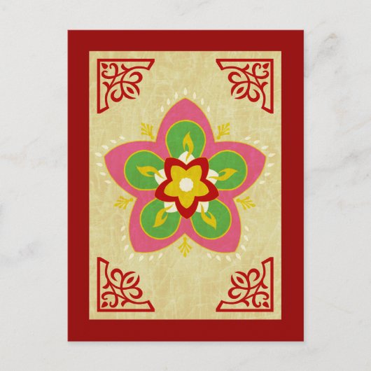 gelukkig diwali rangoli briefkaart (Voorkant)