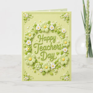 Gelukkig Docentendag Wenskaart Kaart