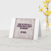 GELUKKIG/DOE WAT IK WIL "DAGELIJKS" = ***PENSIOEN* KAART (Gele Bloem)