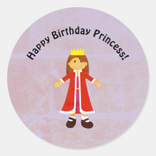 Gelukkig Doll van het Vod van de Prinses van de Ronde Sticker