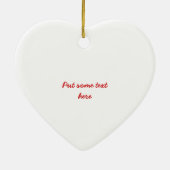 Gelukkig domme puppy maatwerk ornament (Achterkant)