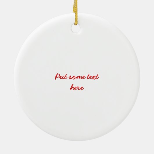 Gelukkig domme puppy maatwerk ornament (Achterkant)