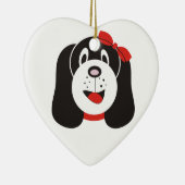 Gelukkig domme puppy maatwerk ornament (Rechts)