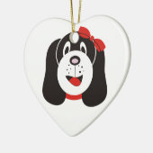 Gelukkig domme puppy maatwerk ornament (Links)