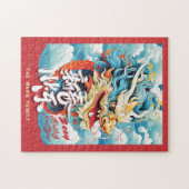 Gelukkig Dragon Chinees Nieuwjaar Legpuzzel (Horizontaal)