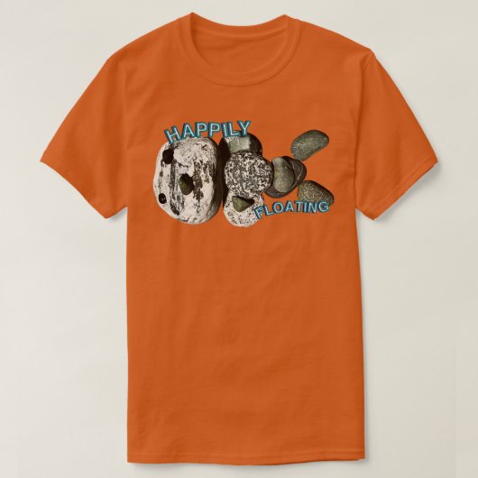 Gelukkig DRIJVENDE OTTER T-shirt (Design voorkant)
