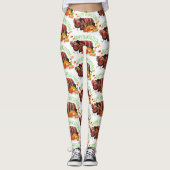gelukkig drink turkije dankzij thanksgiving leggings (Voorkant)