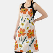 Gelukkig droog geverfd bloei naadloos  patroon. schort (Insitu)