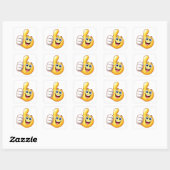Gelukkig Duim Omhoog Cartoon Pictogram Sticker (Vel)