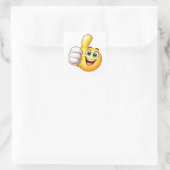 Gelukkig Duim Omhoog Cartoon Pictogram Sticker (Tas)