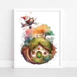 Gelukkig Dwerg Reizen Aardehuis | Poster