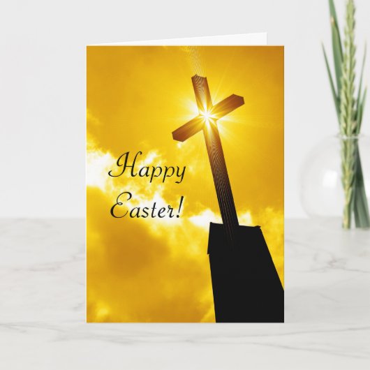 Gelukkig Easter Religieus Wenskaart Feestdagen Kaart (Voorkant)
