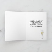 gelukkig echtscheidingswenskaart bedankkaart (Binnen)