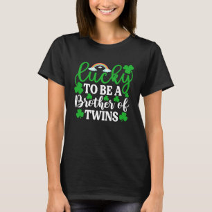 Gelukkig een broer van Twins St Patrick's Day T-shirt