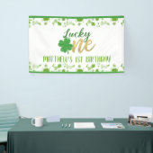 Gelukkig een eerste verjaardag banner (Beurs)