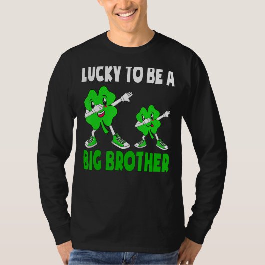 Gelukkig een grote broeder uit de St. Patricks-dag T-shirt (Voorkant)