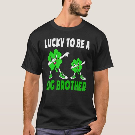 Gelukkig een grote broeder uit de St. Patricks-dag T-shirt (Voorkant)