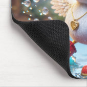 Gelukkig eendje met #5 ballon muismat (Hoek)