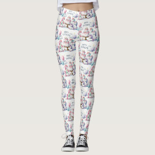 Gelukkig Eenhoorn Thema Leggings