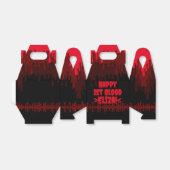 Gelukkig eerste bloed rode druppelperiode naam bedankdoosjes (Uitgevouwen)