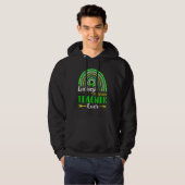 Gelukkig eerste graad leraar Oog St Patrick's Day  Hoodie (Voorkant volledig)