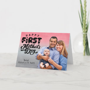 Gelukkig eerste Moederdag aangepaste fotokaart Feestdagen Kaart