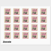 Gelukkig eerste Moederdag vierkante sticker (Vel)