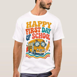 Gelukkig eerste schooldag Bus T-shirt